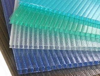 淡藍色16mm四層陽光板