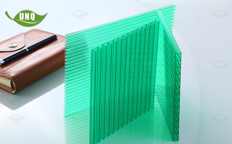 河北優尼科草綠雙層陽光板圖片