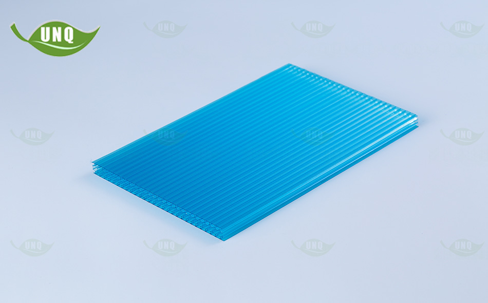 優尼科蜂窩型湖藍陽光板圖片